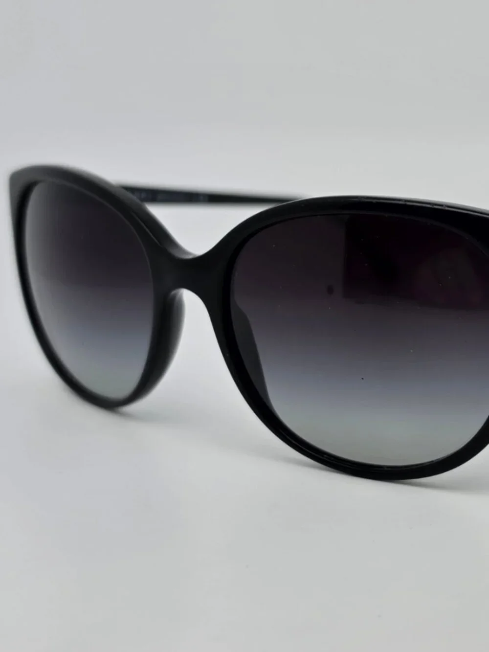 Burberry B4146 3429/8G Black Frame Grey Gradient Lens Cat Eye Sunglasses 55mm